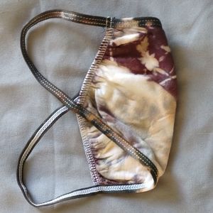 Black Orange Tie Dye Mask